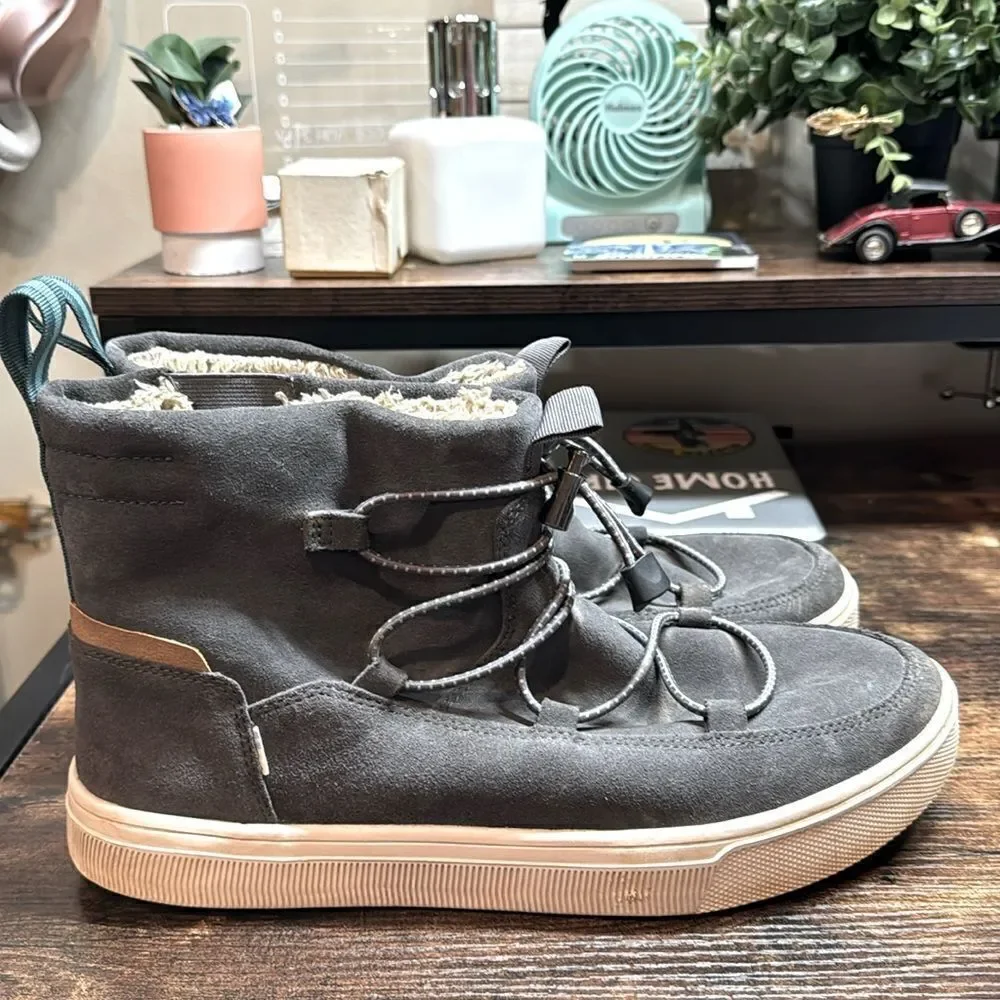 TOMS Travel Lite Alpine Winter Casual Boots Ankle - Blue Size 11.5 - Picture 1 of 8